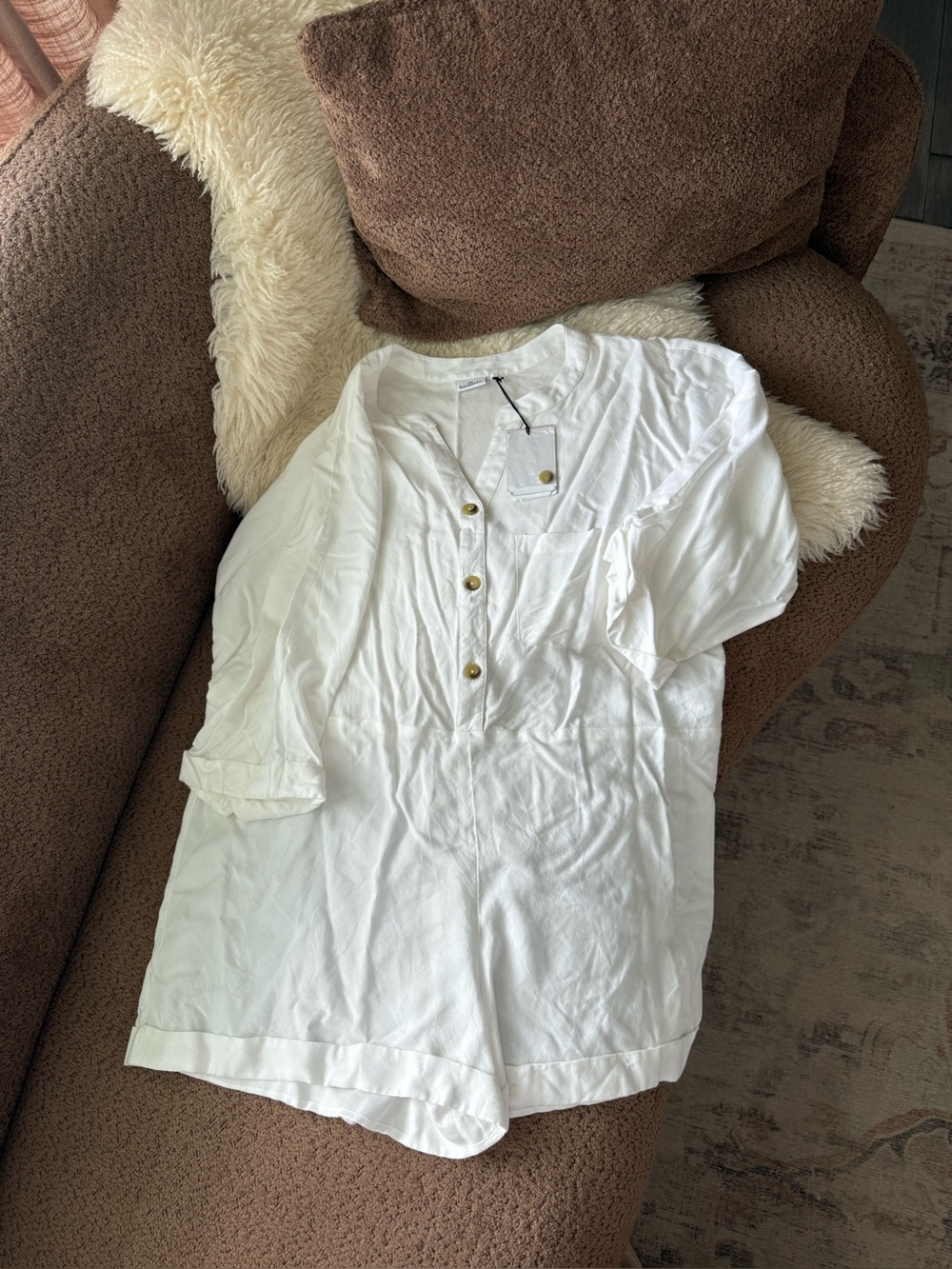 Hermoza Oversized Jumpsuit in White
